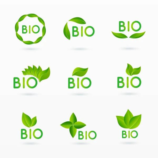 Variedad Pegatinas Ambientales — Archivo Imágenes Vectoriales