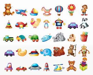 Oyunların ve oyuncakların çeşitliliği