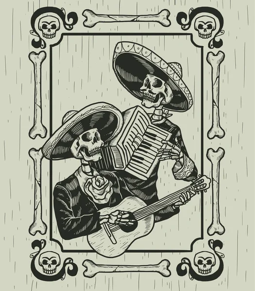 Día Ilustración Muerta — Vector de stock