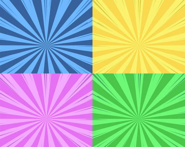 Abstrakta Färgstarka Komiska Bakgrundsdesign — Stock vektor