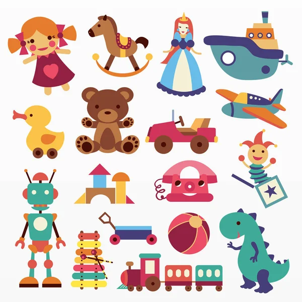 Variété Jeux Jouets — Image vectorielle