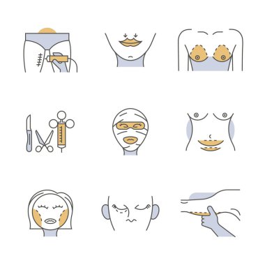 Estetik cerrahi seti çeşitliliği