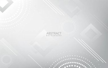 Soyut beyaz geometrik arkaplan masajı