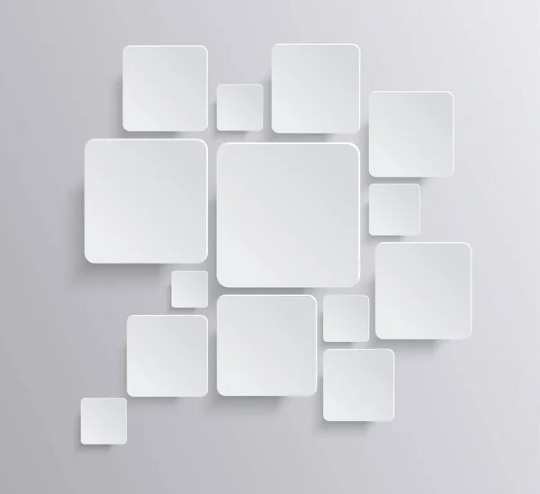 Design Banner Geométrico Branco Moderno — Vetor de Stock