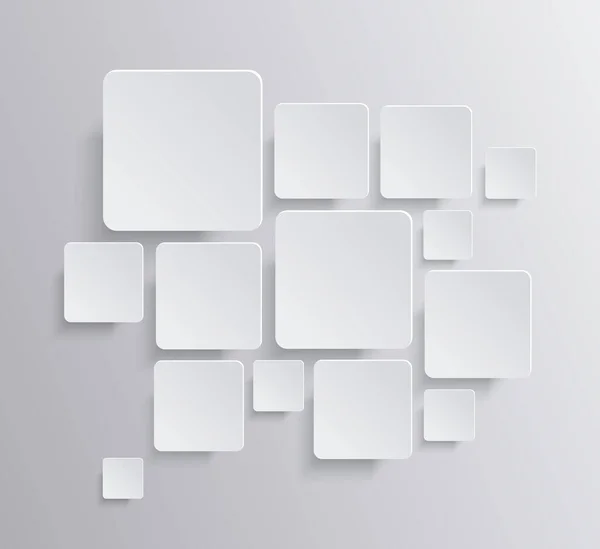 Diseño Moderno Banner Geométrico Blanco — Vector de stock