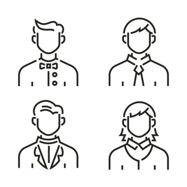 İş adamları avatarı çeşitliliği