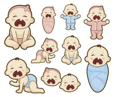 Sevimli bebeklerin çeşitliliği