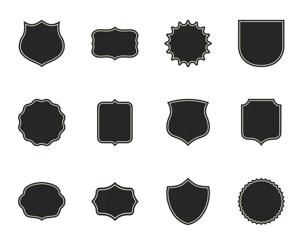 Variété Étiquettes Emblèmes — Image vectorielle