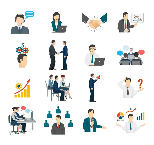 Verscheidenheid Van Business Icon Set — Stockvector