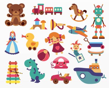 Oyunların ve oyuncakların çeşitliliği