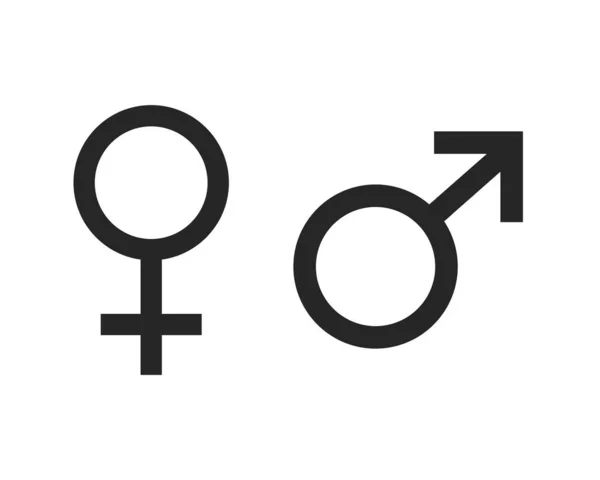 Conjunto Diseño Símbolo Género — Vector de stock