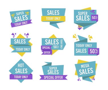 Satış etiketlerinin çeşitliliği