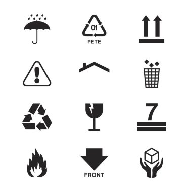 Kargo ve Nakliye etiketi seti