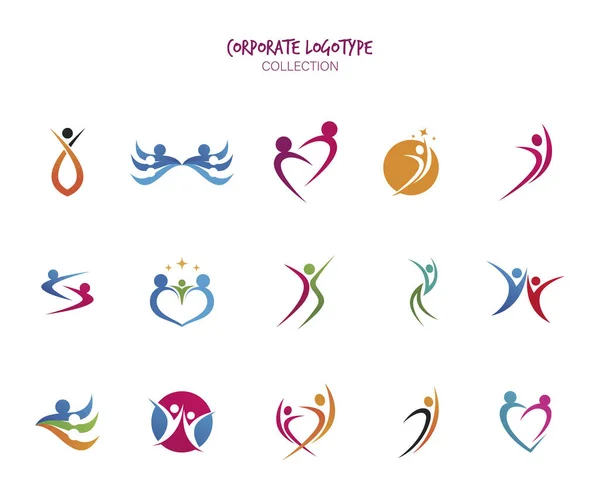 Разнообразие Корпоративных Логотипов — стоковый вектор