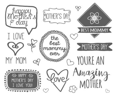 Anneler Günü amblemlerinin çeşitliliği