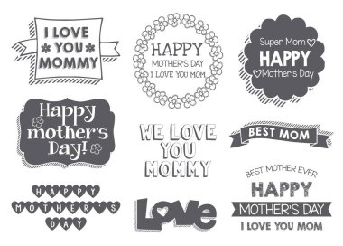 Anneler Günü amblemlerinin çeşitliliği