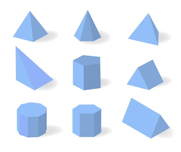 Variété Formes Géométriques Ensemble — Image vectorielle