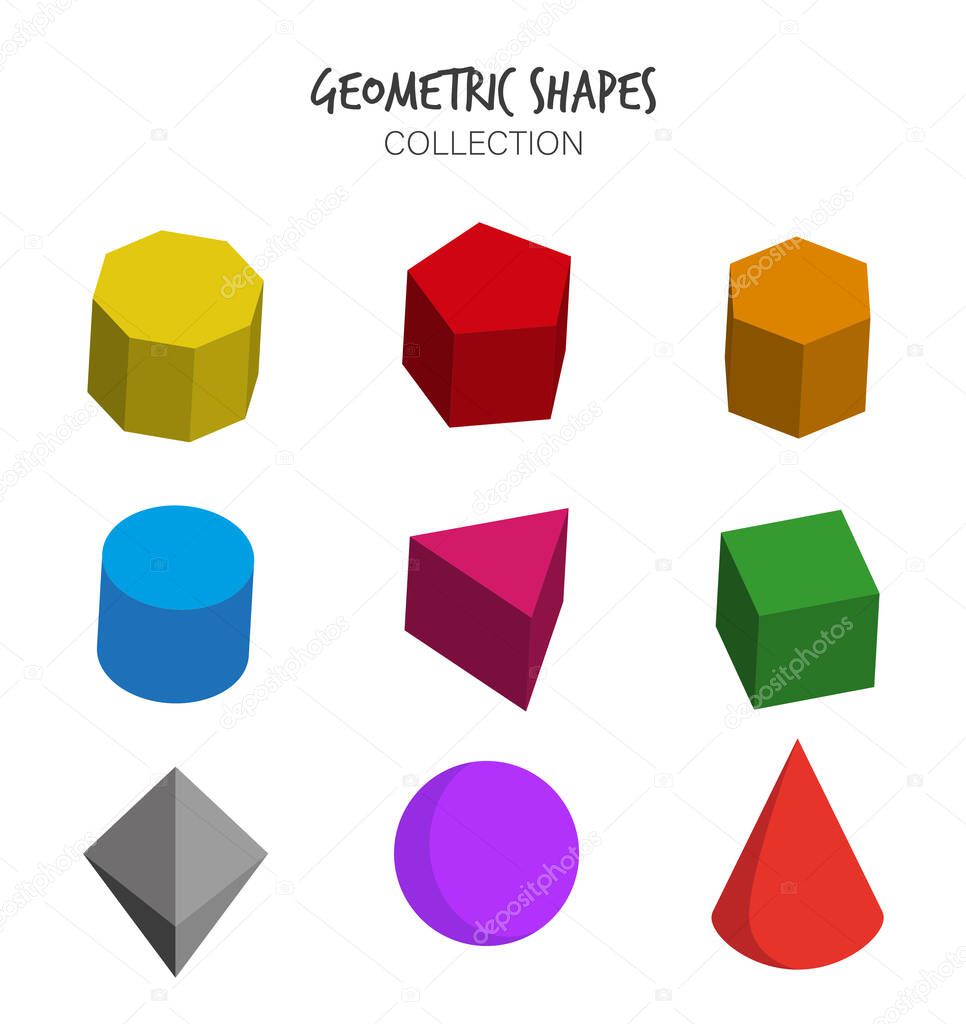 Variety of Geometric Shapes set