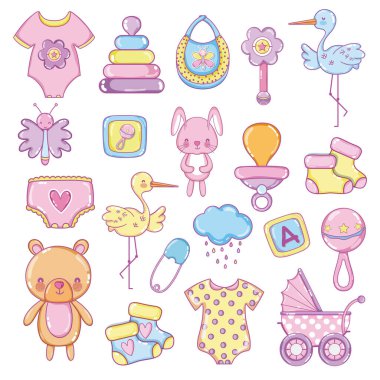 Bebek Duşu etiketlerinin çeşitliliği