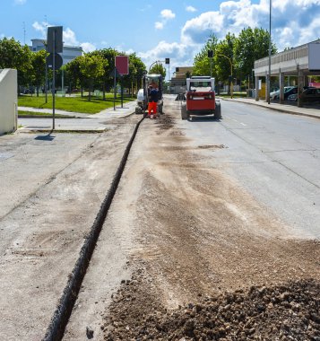Dar kova ile Mini ekskavatör 