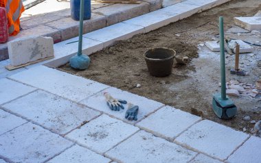 site alanı kentsel sokak kaldırım için 