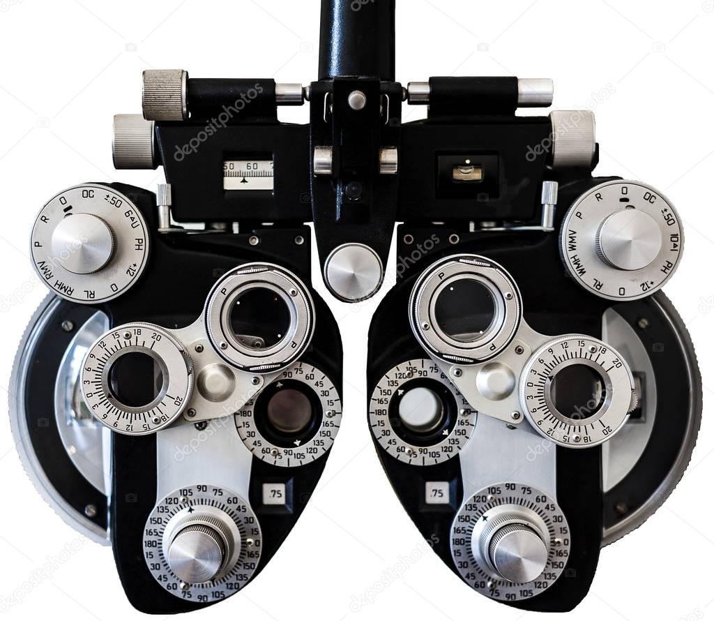 Eyesight measurement with a optical phoropter