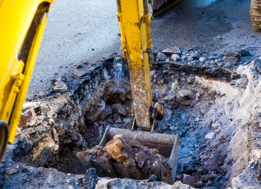 Çalışma Ekskavatör traktör kazma