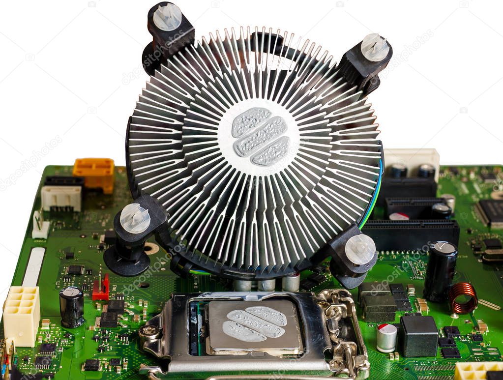 The cooling fan and CPU thermal paste 