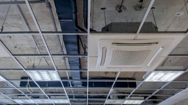 Boru hattı kontrol kareler ile gizli tavan tavan sistemleri