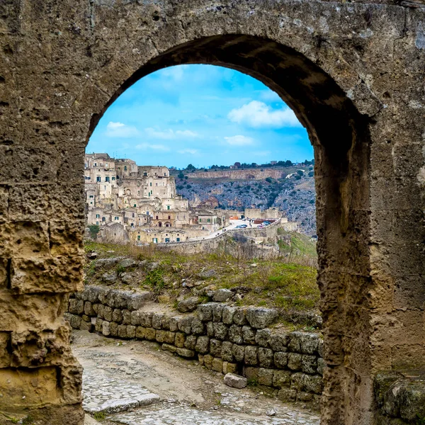Стародавнє Місто Був Побудований Скелі Антін Італійським Містом Будинок Вирубані — стокове фото