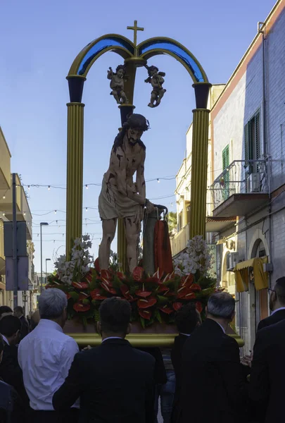 Bari Antiguo Pueblo Sur Italia Basílica San Nicolás 2019 Viernes — Foto de Stock