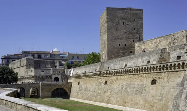 Swabian Castle Oude Binnenstad Van Bari Italië — Stockfoto