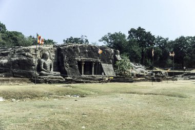 Nirvana statue of Gal Vihara at Polonnaruwa, Sri Lanka clipart