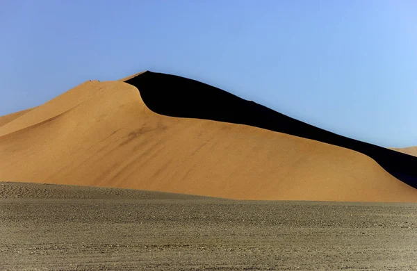 Панорамный Вид Красных Песчаных Дюн Знаменитой Пустыне Намиб Намибии — стоковое фото