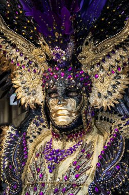 VENICE, ITALY - Febrary 18 2020: The masks of the Venice carnival 2020