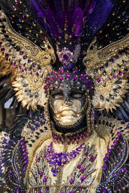 VENICE, ITALY - Febrary 18 2020: The masks of the Venice carnival 2020