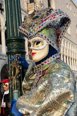 VENICE, ITALY - Febrary 18 2020: The masks of the Venice carnival 2020