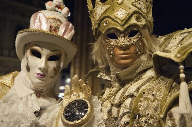 VENICE, ITALY - Febrary 19 2020: The masks of the Venice carnival 2020