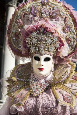 VENICE, ITALY - Febrary 20 2020: The masks of the Venice carnival 2020