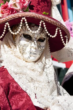 VENICE, ITALY - Febrary 20 2020: The masks of the Venice carnival 2020