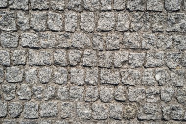 Taş kaldırım dokusu. Granit kaldırım taşlı zemin