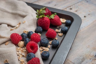 Kahvaltı ya da iki yüzlü için taze sağlıklı malzemelerle
