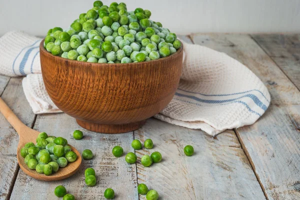 Färska frysta ärter. — Stockfoto