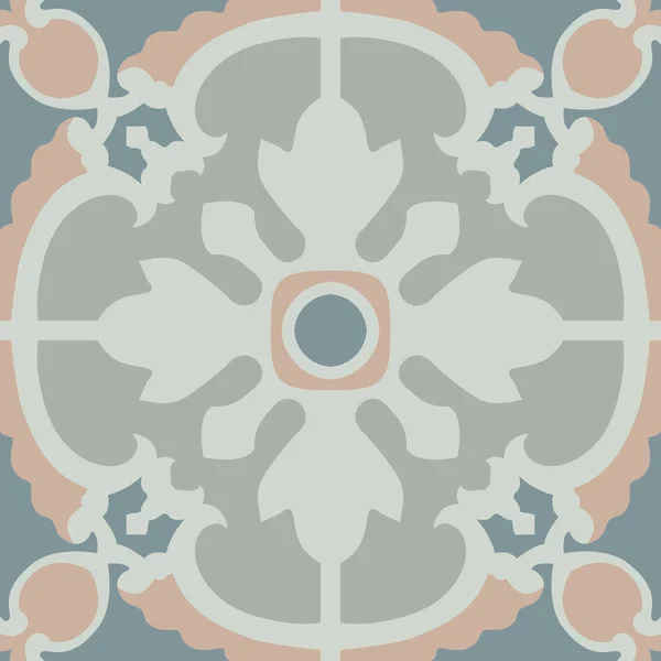 葡萄牙瓷砖模式。老式的背景。矢量无缝纹理 — 图库矢量图片