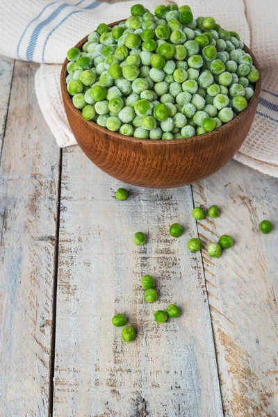 Färska frysta ärter. — Stockfoto