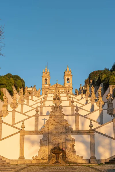 Bom Jesus Monte 也被称为Bom Jesus Braga的圣地 位于葡萄牙布拉加市 县和地区的Tenoes教区 — 图库照片