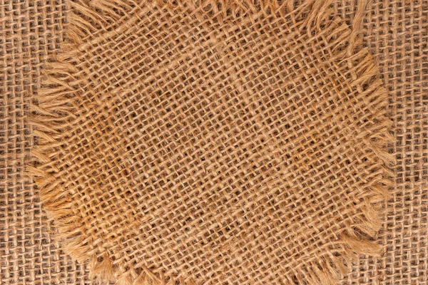 Cream Abstract Hessian Sackcloth Fabric Hemp Sack Texture Background Wallpaper — Stock Photo, Image