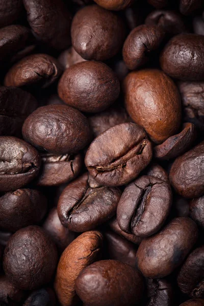 Kaffebönor bakgrund — Stockfoto