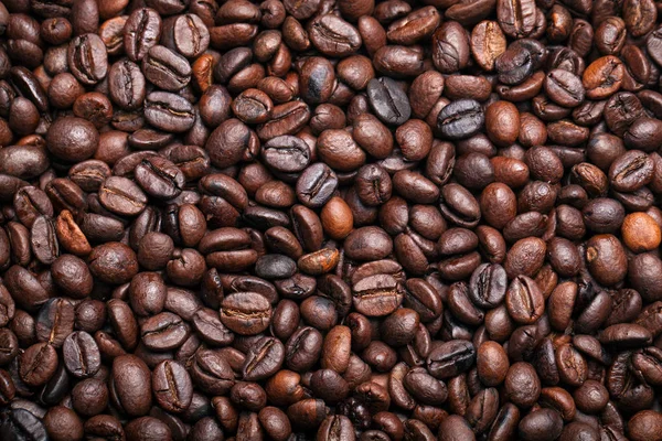 พื้นหลังเมล็ดกาแฟ — ภาพถ่ายสต็อก