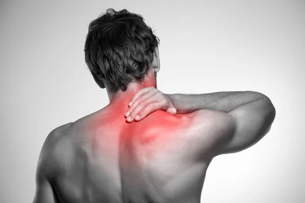 Neck pain symbol — Stock Photo, Image